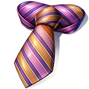 Striped formal necktie perfect for corporate wear in transparent background png
