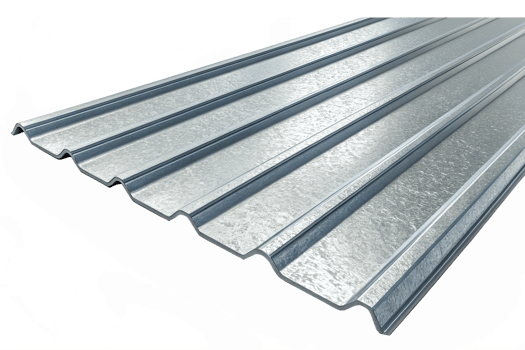 Galvanized Steel Roofing Sheet with Corrugated Texture for Industrial and Construction Applications png