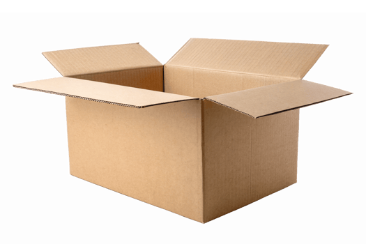Open Cardboard Box on Transparent Background for Shipping Packaging and Storage Solutions png