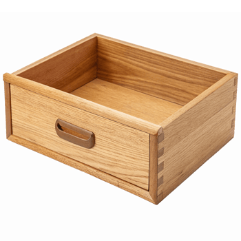 Wooden Storage Drawer Empty Natural Finish Ideal for Organizing Office Supplies or Home Items png