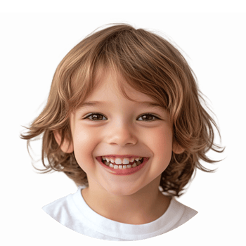 Cheerful Child Smiling with Joyful Expression for Positive Marketing and Family Themes png