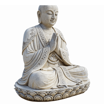Serene Meditation Statue of Buddha Symbolizing Peace and Spirituality with Transparent Background png