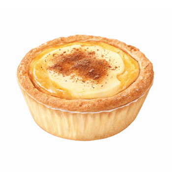 Delicious Egg Tart with Creamy Custard and Golden Crust for Dessert Lovers png