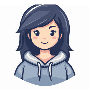 Cute Cartoon Girl Character with Casual Hoodie Design for Creative Projects png