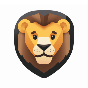 Cartoon Lion Head with Vibrant Colors Suitable for Childrens Projects and Education png