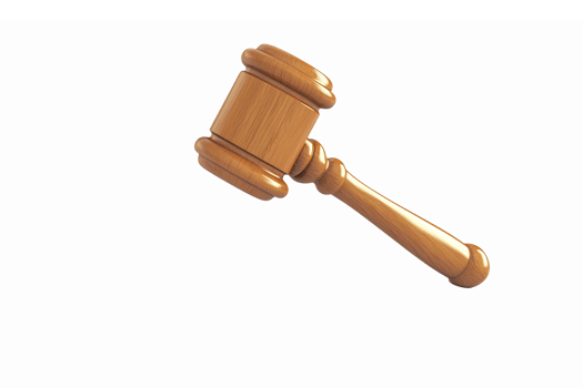 Wooden Gavel Symbolizing Justice and Law for Court and Legal Themes png