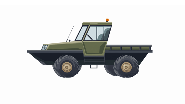 Off-Road Military Vehicle Illustration for Adventure and Utility Applications png