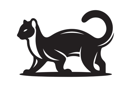 Fossa Silhouette for Digital Art vector