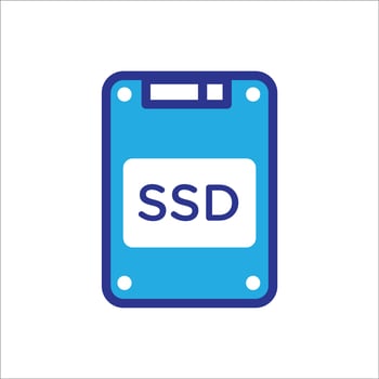 High-Speed SSD Memory Card vector