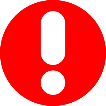 Red circle exclamation mark icon png