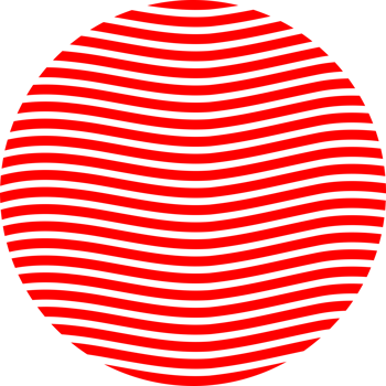 Red line circle sun icon png