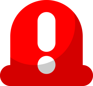 Red alarm siren emergency fighing light doodle png