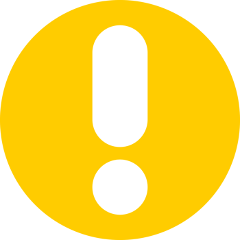 Yellow circle exclamation mark icon png
