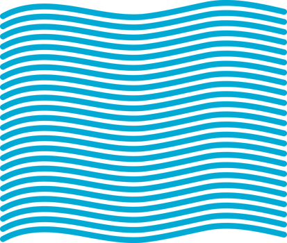 Blue line wave water square abstract icon png