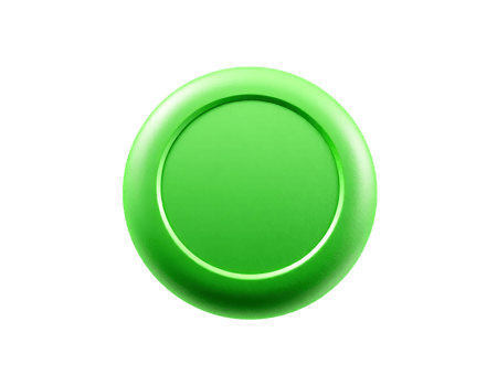 Green Glossy Round Button png
