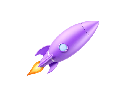 Cartoon Rocket Ship in Space png