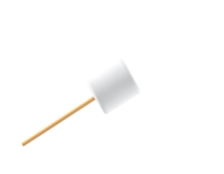 Marshmallow on a stick, ready for roasting png