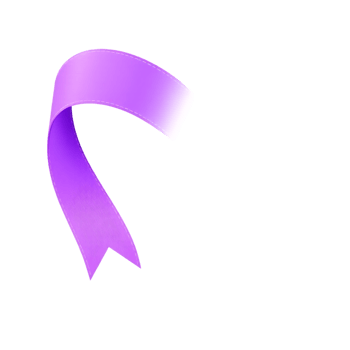 Purple Ribbon Isolated on Transparent Background png