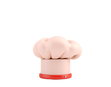 Chef Hat Isolated 3d Illustration png