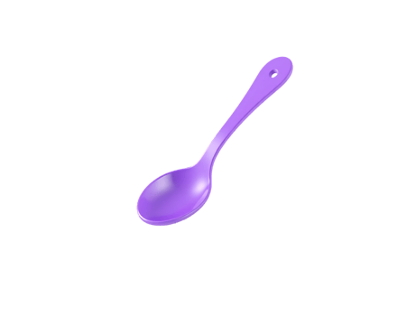 Purple spoon isolated on a transparent background png