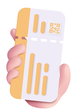 3D airline boarding pass ticket, travel planning on summer. Ticket for booking png