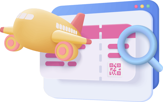 3D flight plane travel world. Tourism airplane trip planning world tour on summer png