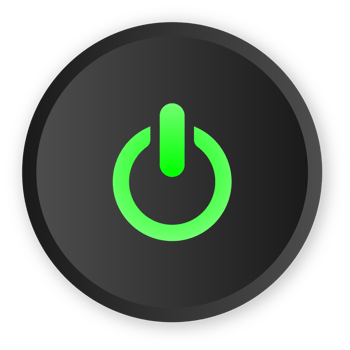 Green Power Button Design png