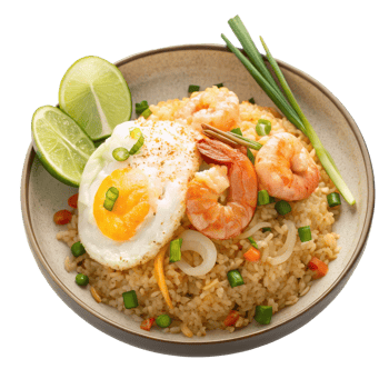 Savory Shrimp Fried Rice with Vegetables png
