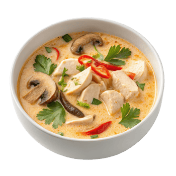Tom Kha Gai Creamy Thai Coconut Chicken Soup png