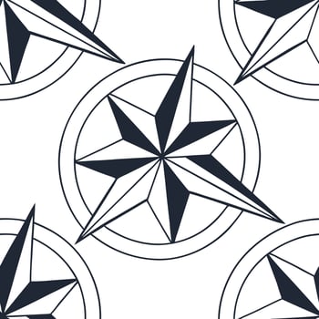 Flat Sleek seamless pattern of techno geometrics arranged in a precise tiled grid with crisp angular contours and isolated whitebalance illumination concept as Crisp digital tile d Clean Pro vector