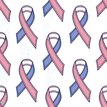Holographic Awareness Ribbon Background concept as Design a seamless background featuring holographic awareness ribbons symbolizing support for World AIDS Day with ample copy space Clean Pro vector