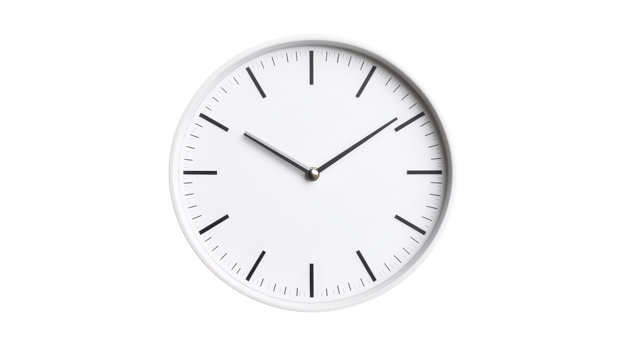 Stylish Minimalist Wall Clock Design, cut out transparent png