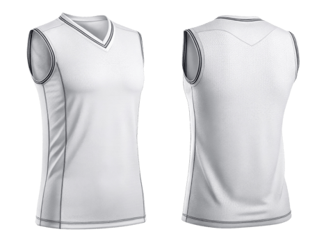 sleek volleyball jersey template designed for athletes, showcasing modern sleeveless style perfect for performance and comfort png
