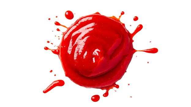Red Tomato Sauce Splash, Isolated Object, Culinary Ingredient, Cut Out Transparent png