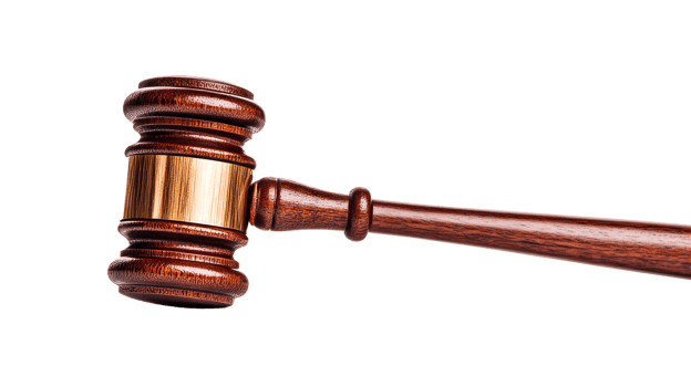 Wooden Gavel of Justice, Judge hammer, court decision, judgement , cut out transparent png