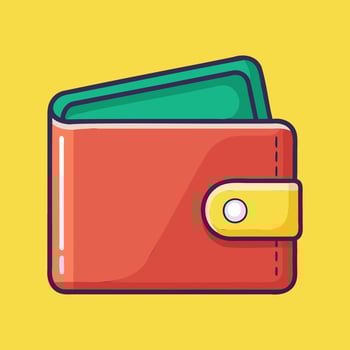 Elegant Wallet Artwork vector