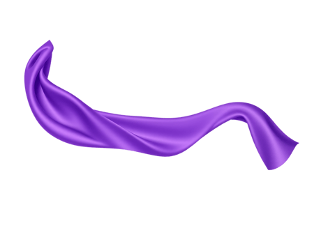 Flowing Purple Silk Fabric png