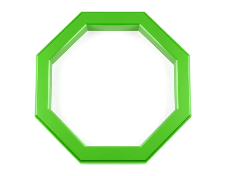 Green Octagon Frame png