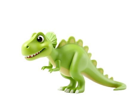Cartoon Green Dinosaur Illustration png