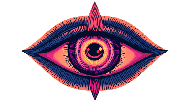 Eye, esoteric symbol, third eye, spiritual, psychic, vision, cut out transparent png