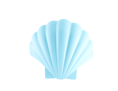 Light Blue Seashell png