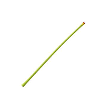 A yellow pencil with a red eraser png