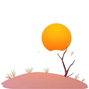Sunset Over Desert Landscape png