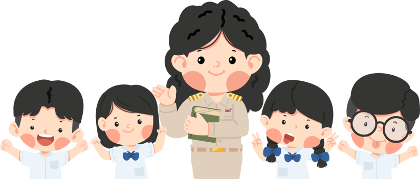 Happy Children with Teacher png