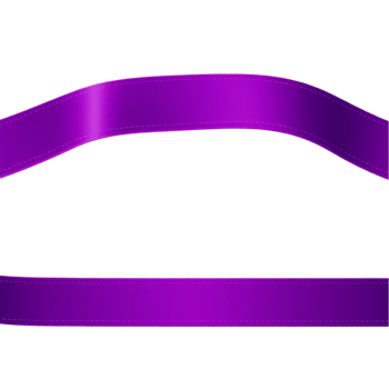 Purple Satin Ribbon with Transparent Background png