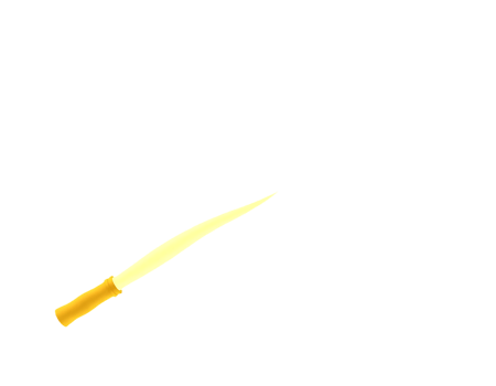 Golden Knife with Sharp Blade png