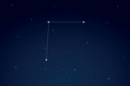 Coma Berenices Constellation with Star Names in Night Sky vector