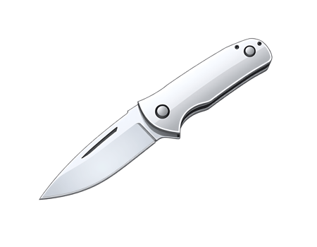 Shiny Pocket Knife on a Transparent Background png