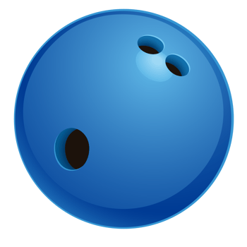 Blue Bowling Ball png