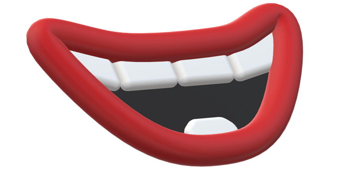 3D Cartoon Mouths Smiles and More png